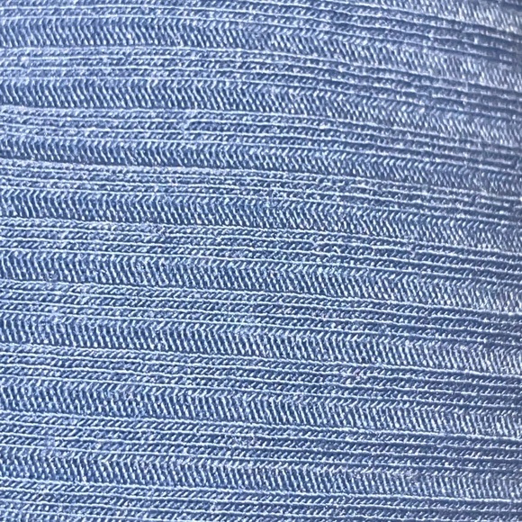 Ribbed light blue bodycon dress - Picture 4 of 5